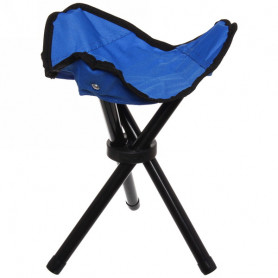 Табурет складной до 100кг, Тренога, 30*30*38 см, синий