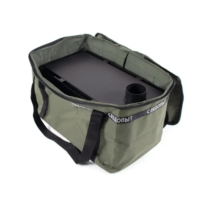 Печь дровяная Light большая, сталь 1 мм (с экранами и угловыми трубами), СЛЕДОПЫТ