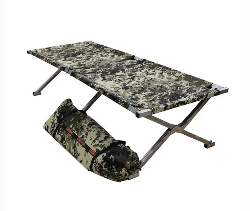 Раскладушка туристическая в чехле 2050х750х400 мм, оцинкованная сталь, Следопыт