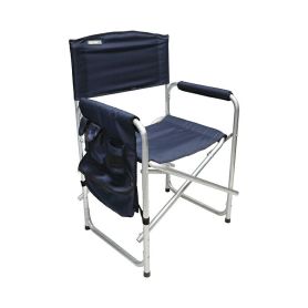 Кресло складное 585x450x825 мм, с карманом на подлокотнике, Следопыт, алюминий