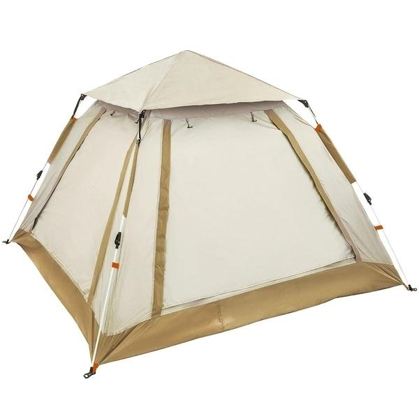 Палатка туристическая Печора-3 зонтичного типа, 240*240*155 см, бежевая