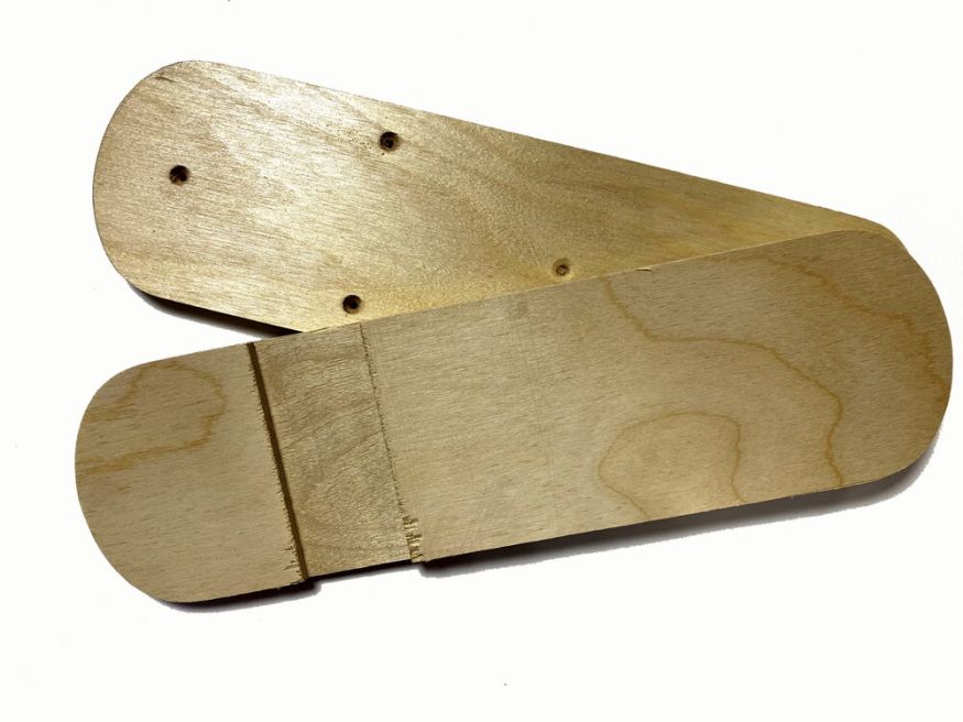 Лыжи ТАЕЖНЫЕ, дерево, длина 125 см, ширина 200 мм