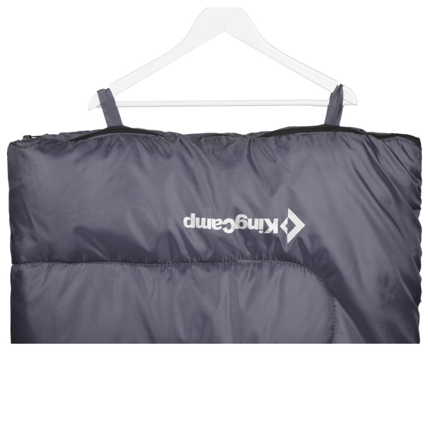 Спальный мешок Oxygen +8С серый, левый King Camp