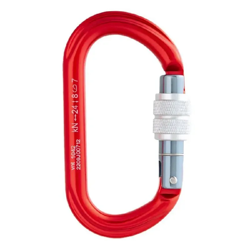 Карабин Овал с муфтой красный, Венто