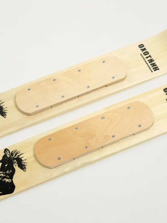 Лыжи Охотник, дерево, длина 90 см, ширина 150 мм