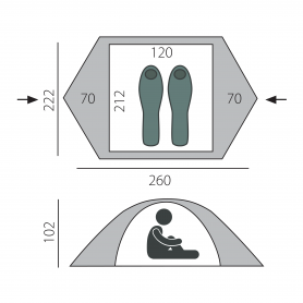 Палатка Btrace Micro 2-местная