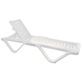 Шезлонг размер 1920х620х320, цвет белый
