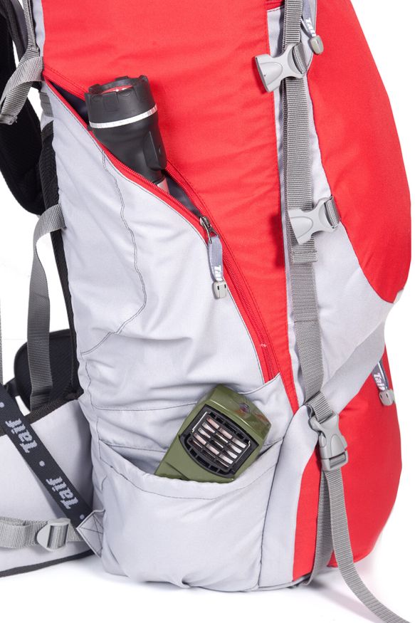 Рюкзак туристический Хальмер 4, с латами, черный-вишня, 80 л, ТАЙФ