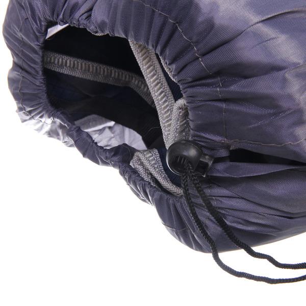 Раскладушка кемпинговая складная с матрасом 188*66*49 см, серый-синий