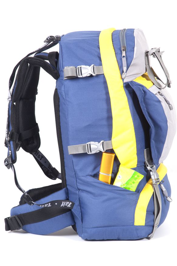 Рюкзак туристический Кайтур 2, синий-желтый, 65 л, ТАЙФ