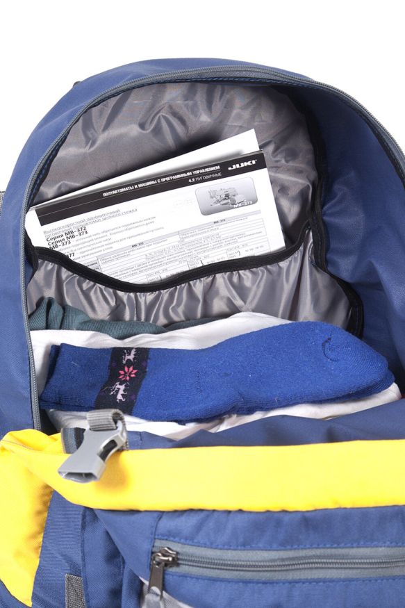 Рюкзак туристический Кайтур 2, синий-желтый, 65 л, ТАЙФ