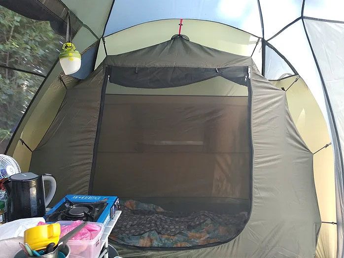 Палатка Canadian Camper SANA 4 PLUS, цвет forest