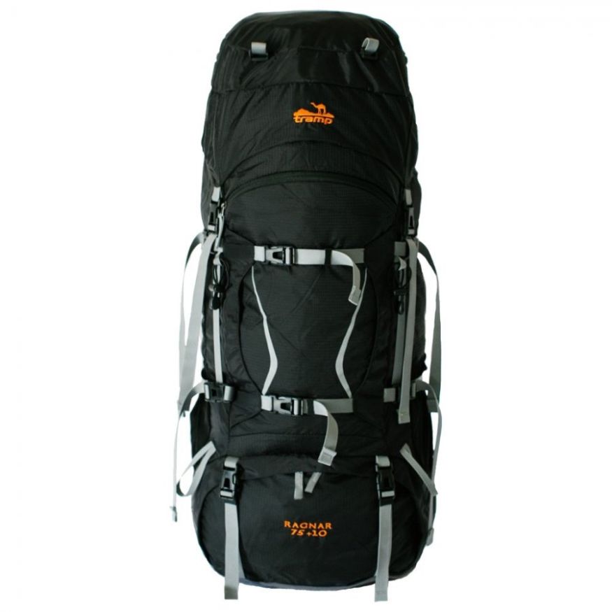 Рюкзак туристический Ragnar 75+10 черный, Tramp