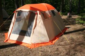 Палатка RockLand Camper 5 белый/оранжевый цвет