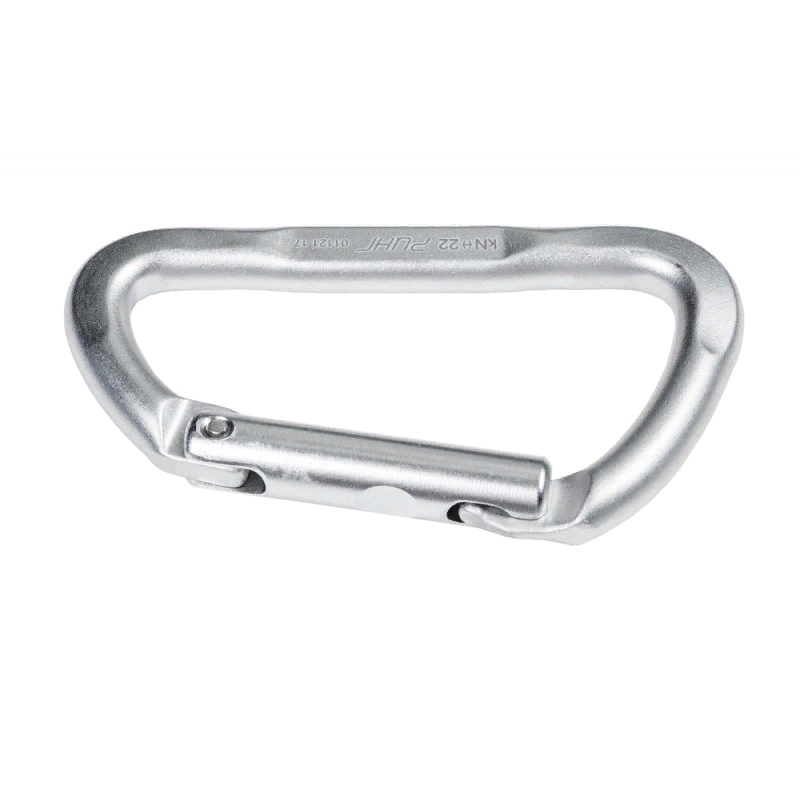 Карабин дюралевый трапеция Малый с р/ж с прямой защелкой кейлок, 22 кН, Ринг