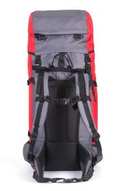 Рюкзак туристический Оптимал 2, серо-красный, 60 л, ТАЙФ