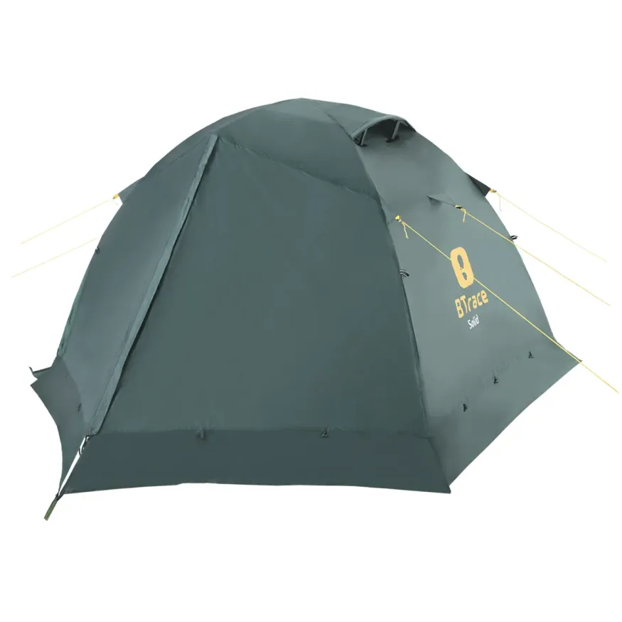 Палатка Solid 2+ зеленая, Btrace