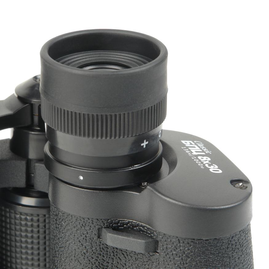 Бинокль Veber Classic БПЦ 8x30 VL черный, кожа